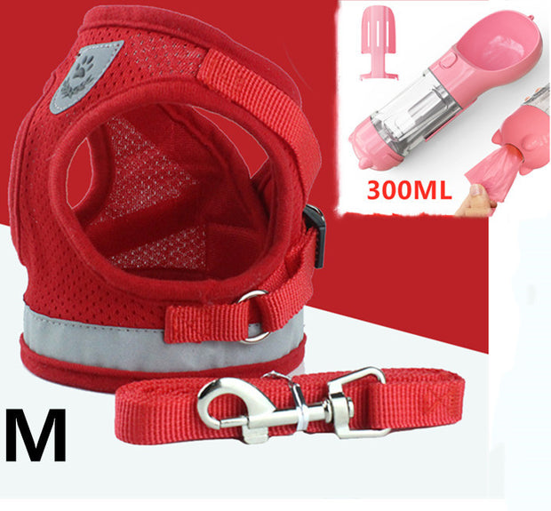 Pet Leash Breathable Mesh Chest Back