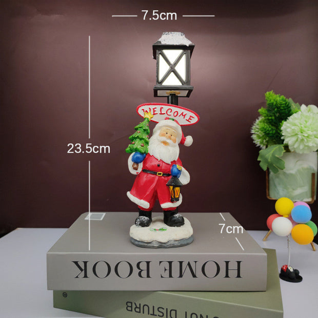 Christmas Gifts Resin Christmas Snowman Night Light Decoration Christmas Gifts Crafts